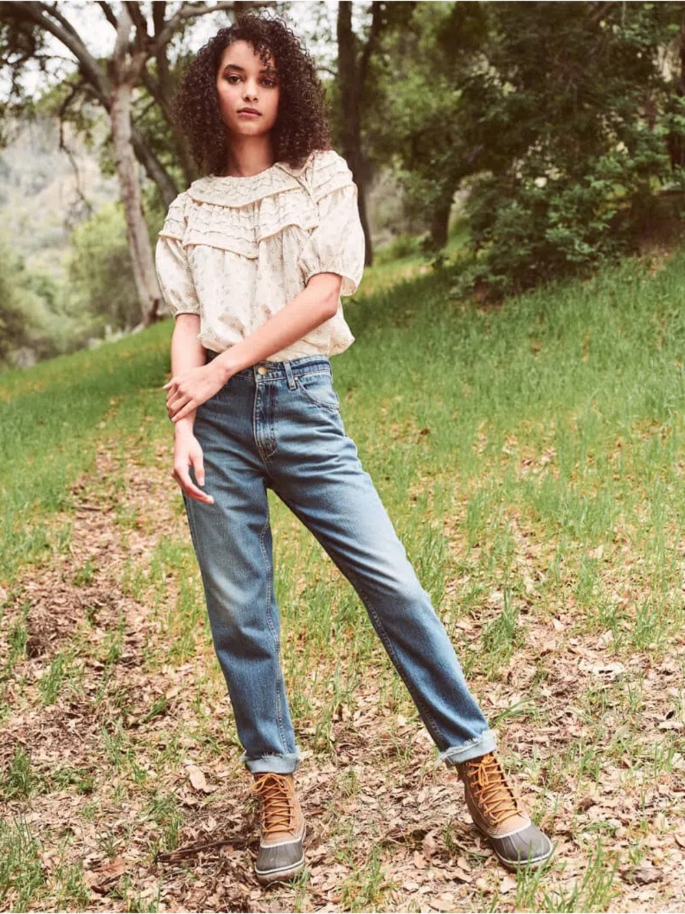 THE GREAT. Slouch Taper Jeans